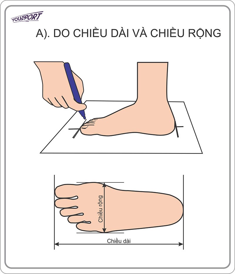 Cách chọn size giày bóng đá