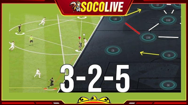Tổng quan về Sơ đồ 3-5-2 trong bóng đá hiện đại